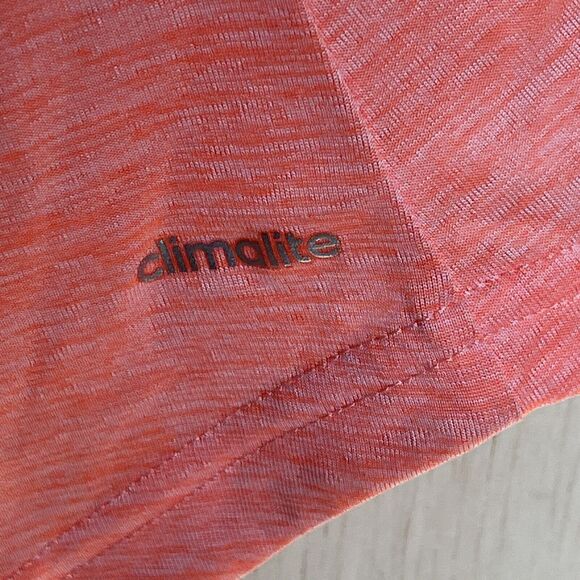 Adidas Womens Size Large Pullover Tank Top Shirt Racerback Cut Out Back Orange - Picture 6 of 6